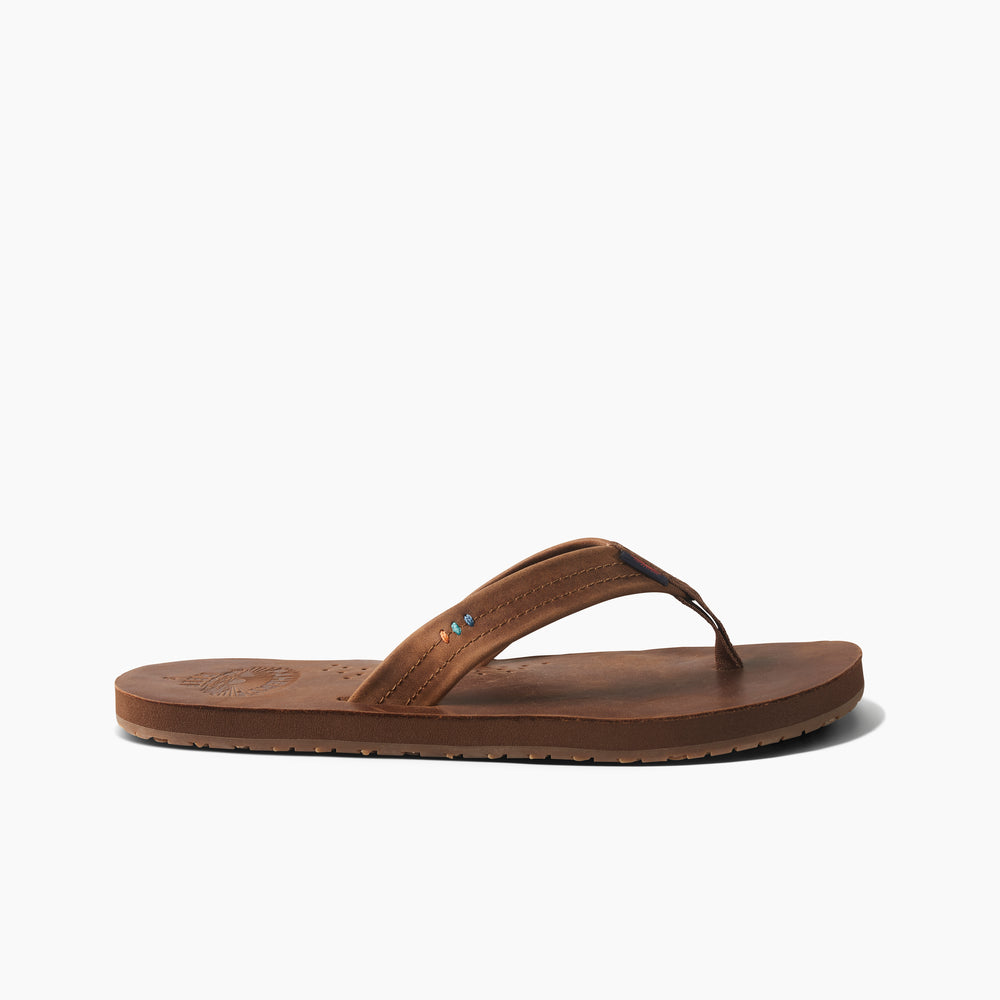 Reef Mens Sandals Draftsmen X Faherty in Faherty Brown ID UO17V3c5
