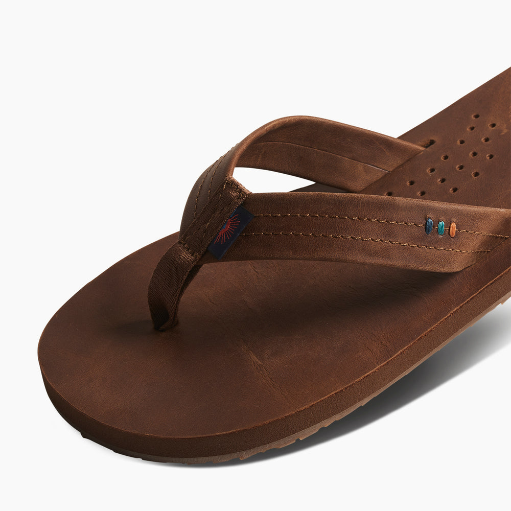 Reef Mens Sandals Draftsmen X Faherty in Faherty Brown ID UO17V3c5