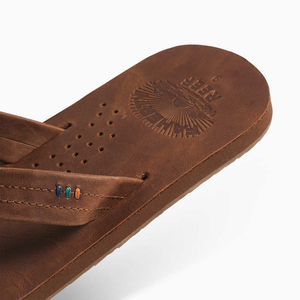 Reef Mens Sandals Draftsmen X Faherty in Faherty Brown ID UO17V3c5