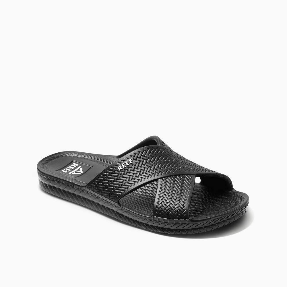 Reef Womens Water X Slide Slides in Black ID UOHXCcvf