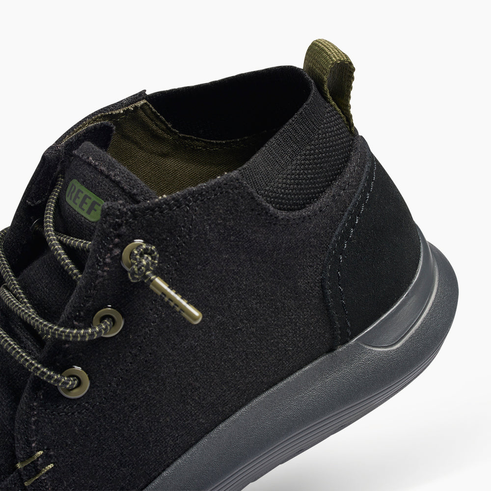 Reef Mens SWELLsole Whitecap Shoes in Black ID V5EeSFHX