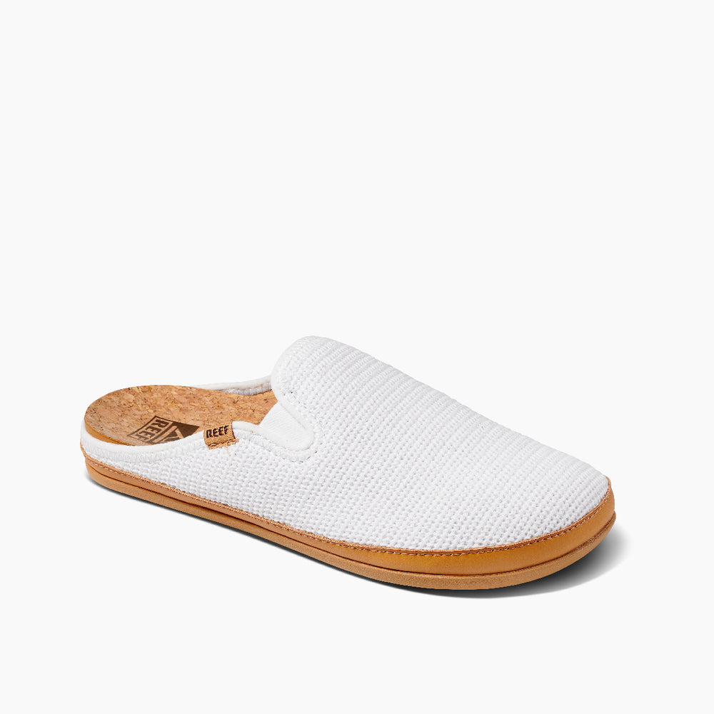 Reef Womens Cushion Homey Slipper Shoes (White) ID VQ58qWMD