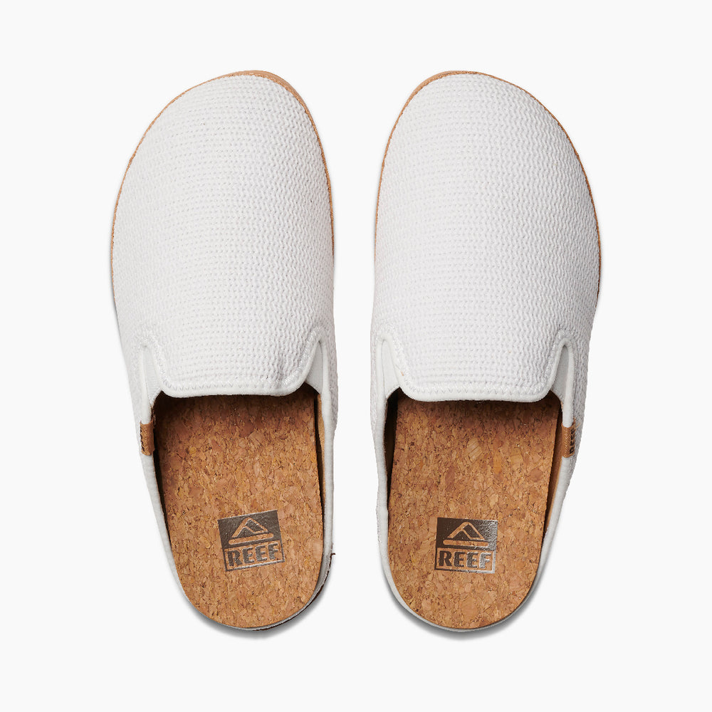 Reef Womens Cushion Homey Slipper Shoes (White) ID VQ58qWMD