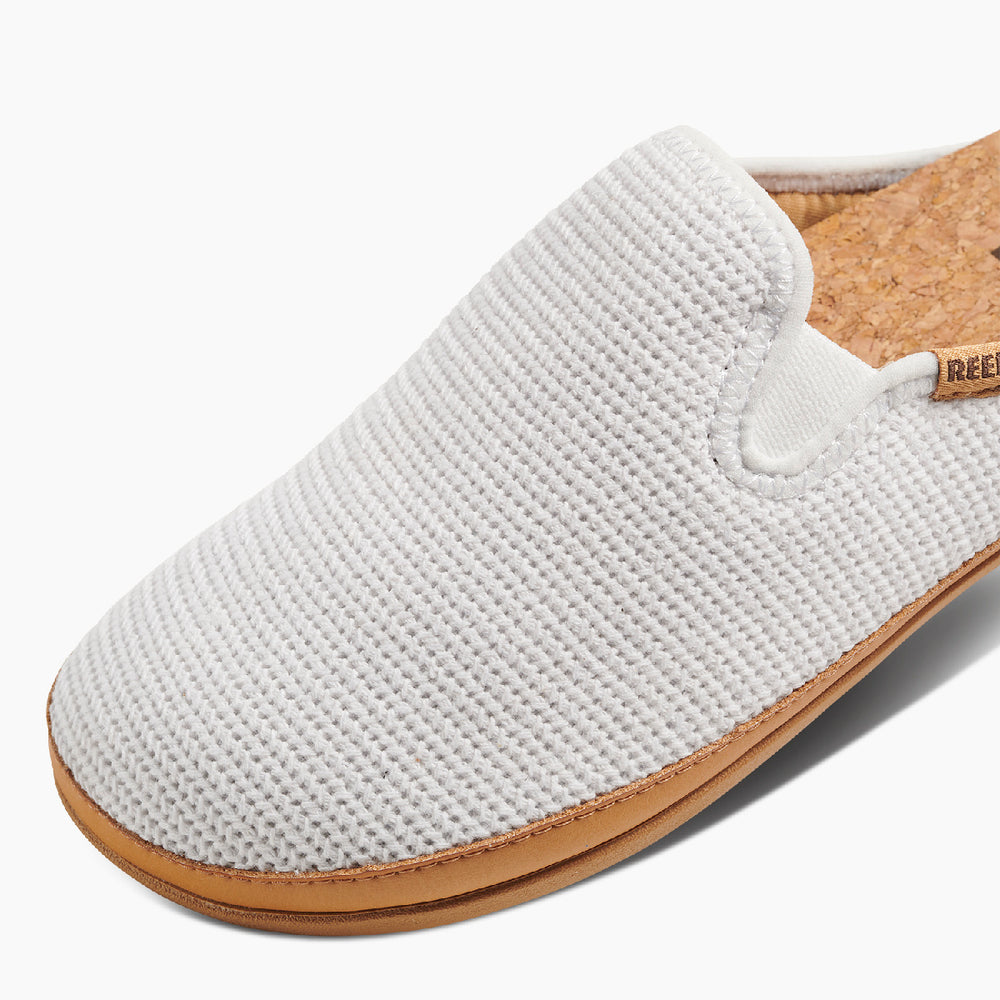Reef Womens Cushion Homey Slipper Shoes (White) ID VQ58qWMD