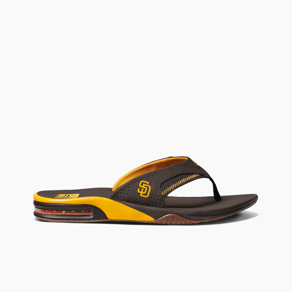 Reef Mens Fanning x MLB Flip Flops with Bottle Opener ID WgP5D3xE