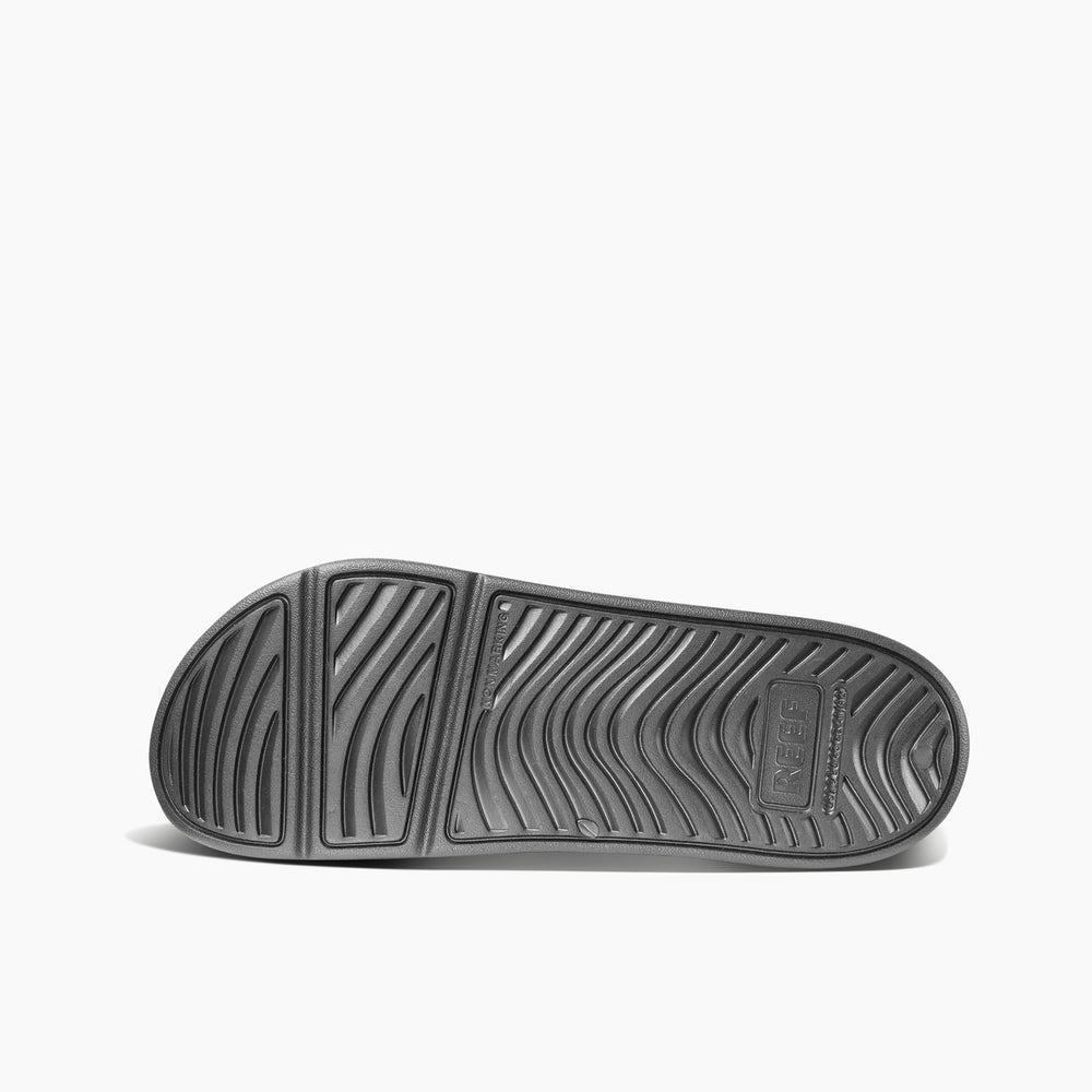 Reef Mens Oasis Double Strap Slides in Grey/Olive ID WhHzJb1b