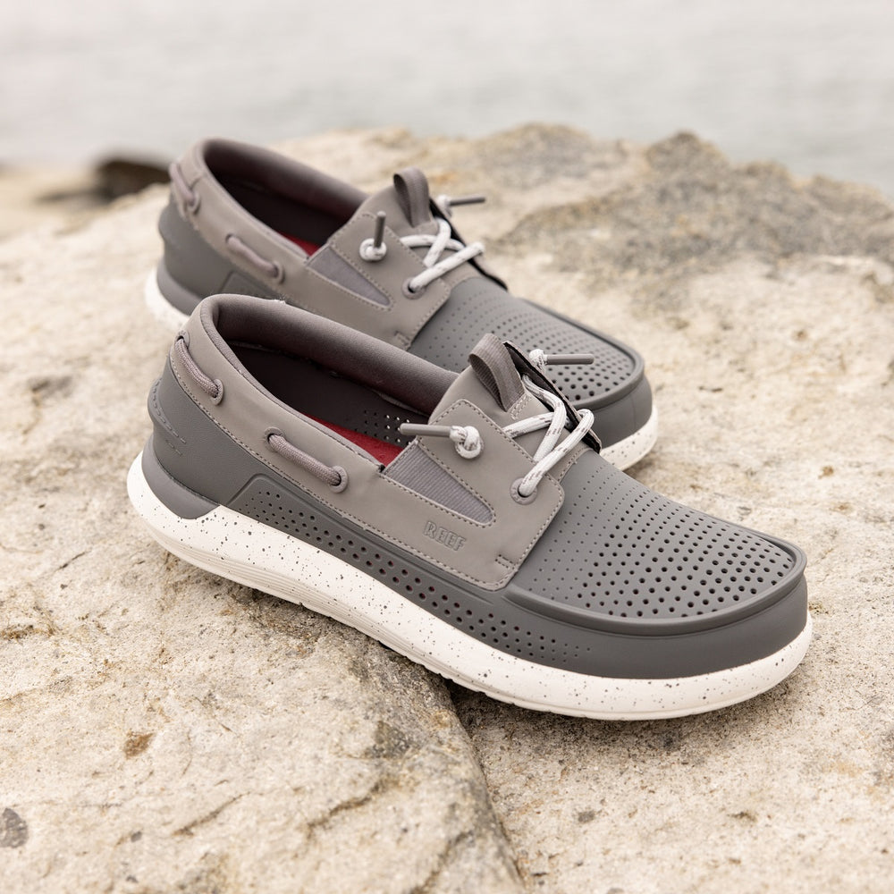 Reef Mens SWELLsole Skipper Shoes in Grey ID XIwvAeNm