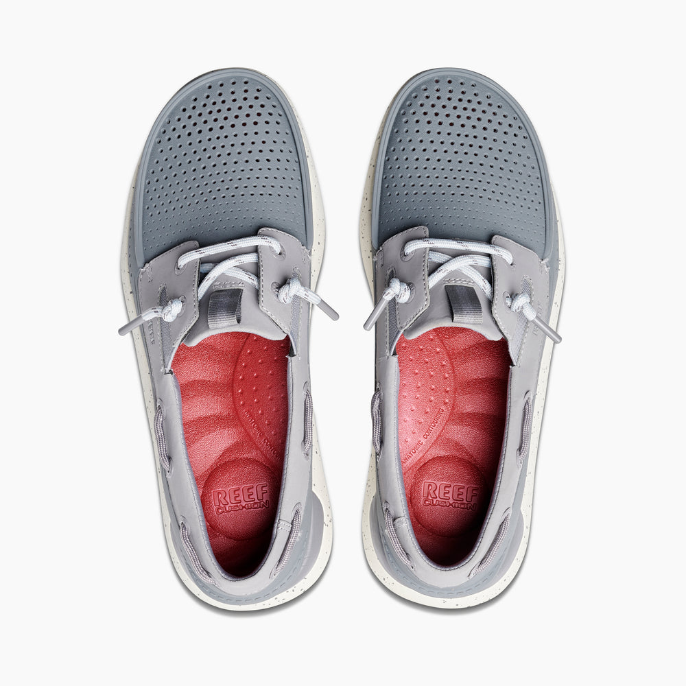 Reef Mens SWELLsole Skipper Shoes in Grey ID XIwvAeNm