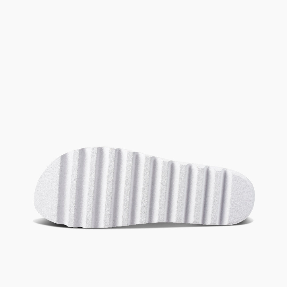 Reef Womens Cushion Bloom Hi Slides in Cloud ID XRVrwgYP  Reef Womens Cushion Bloom Hi Slides in Cloud ID XRVrwgYP