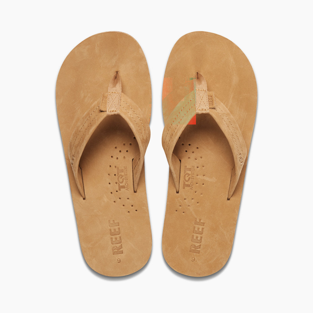 Reef Mens Draftsmen Leather Flip Flop Sandals ID YP31ojYn