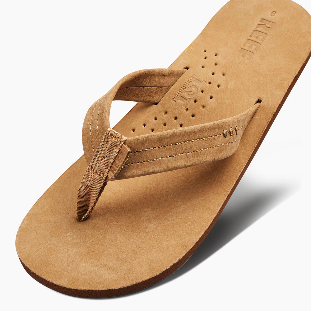 Reef Mens Draftsmen Leather Flip Flop Sandals ID YP31ojYn