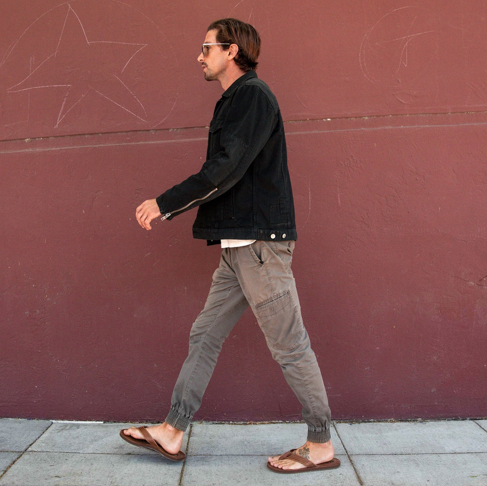 Reef Mens Draftsmen Leather Flip Flop Sandals ID YP31ojYn