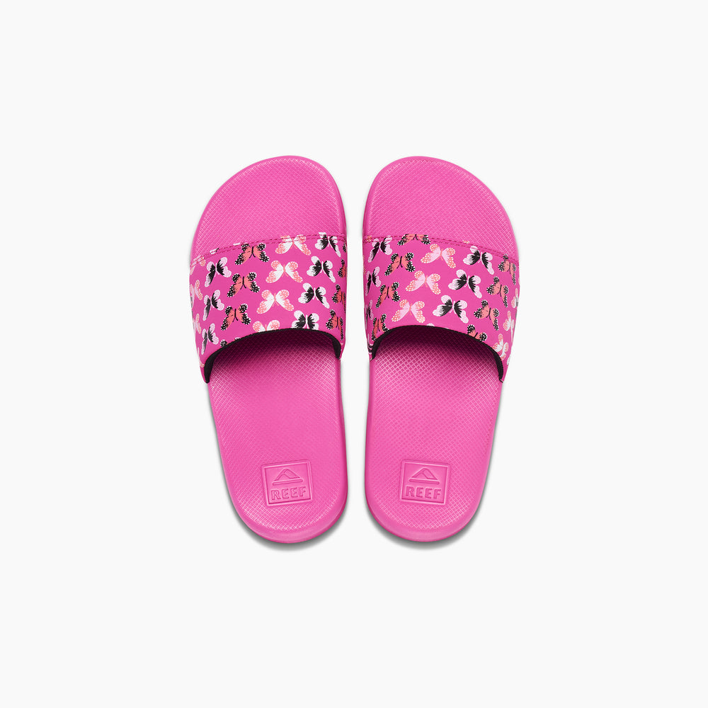 Reef Girls Slides Kids One Slide in Orchid Butterfly ID ZNCVNHrn