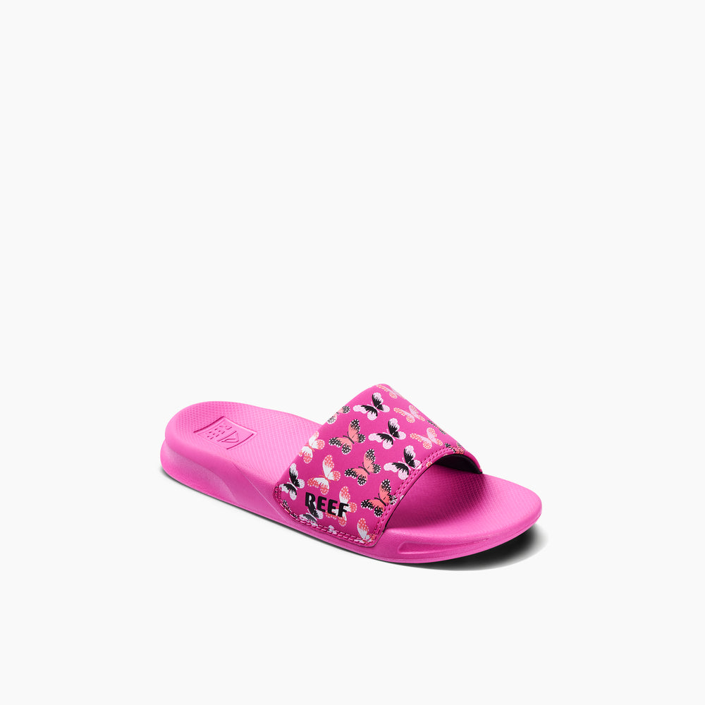 Reef Girls Slides Kids One Slide in Orchid Butterfly ID ZNCVNHrn