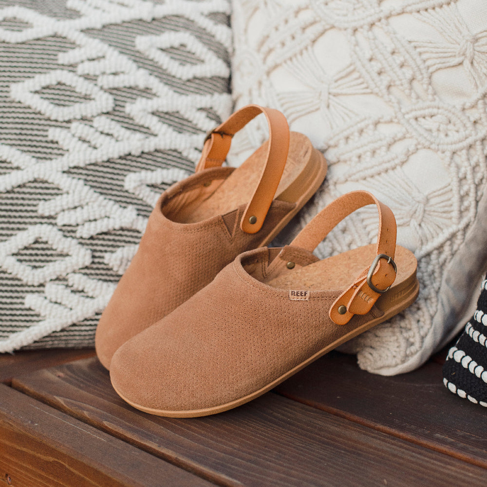 Reef Womens Reef Cushion Sage Se Slip-Ons in Coffee ID aAiT6DL4