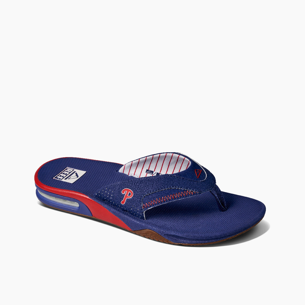 Reef Mens Fanning x MLB Flip Flops with Bottle Opener ID aY3CDK6D