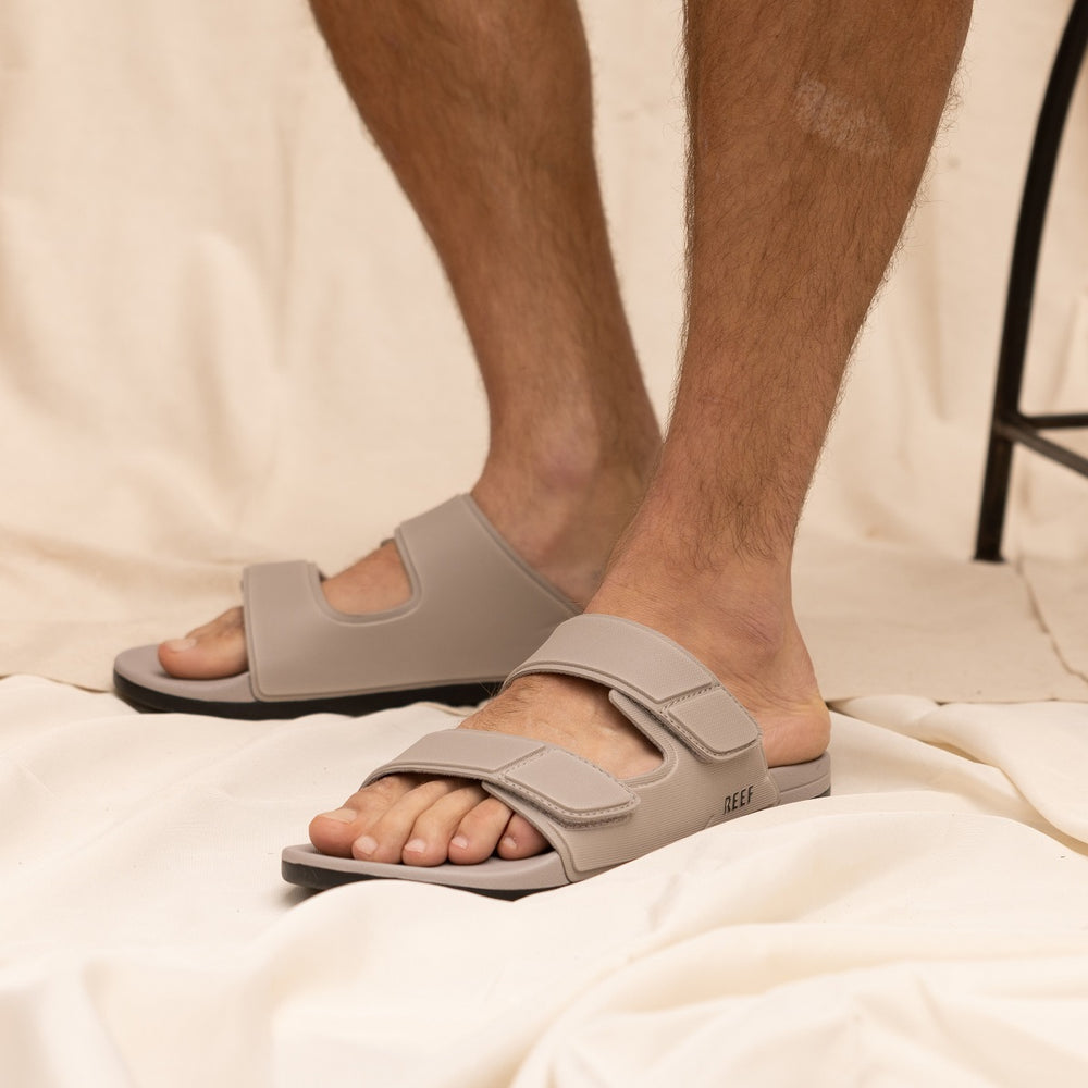 Reef Mens Sandals Cushion Tradewind in Taupe/Black ID afRQ9V2A