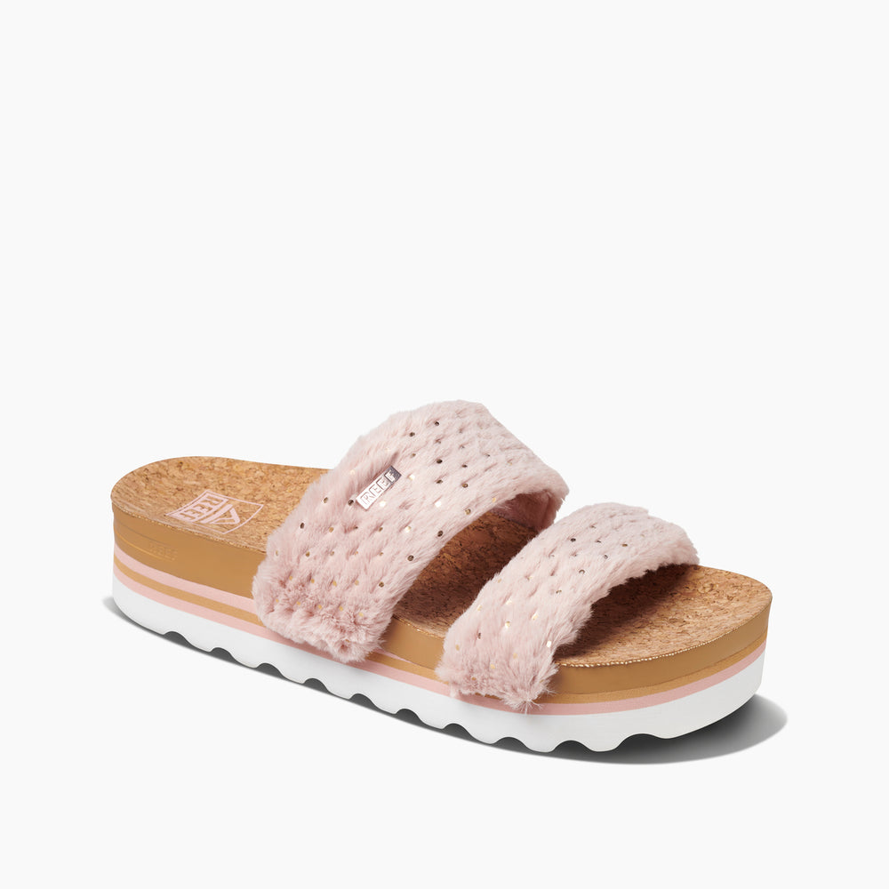 Reef Womens Vista Hi Cozy Slides (Rose) ID bpCQs9TA