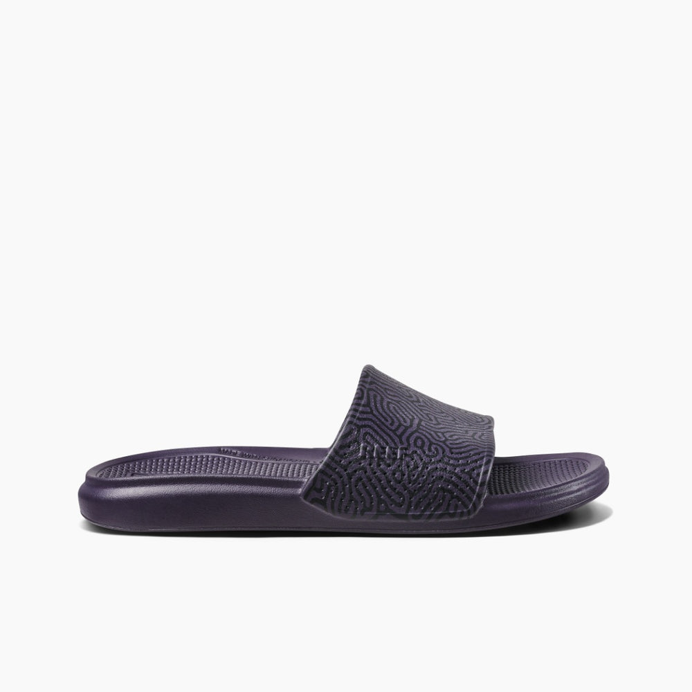Reef Mens Sandals Oasis Slide in Mason Purple Coral ID brwpTa1o