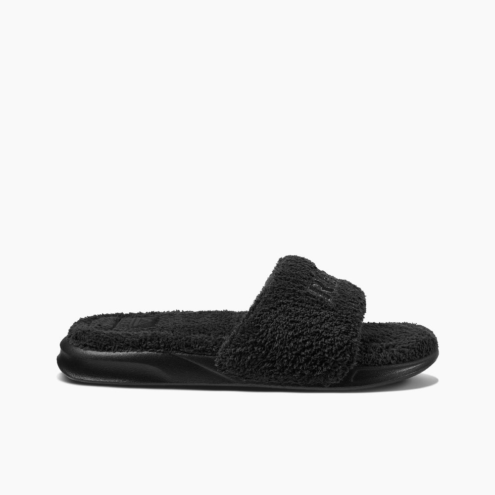 Reef Mens One Slide Chill Faux Shearling Sandals ID c53UlgT3