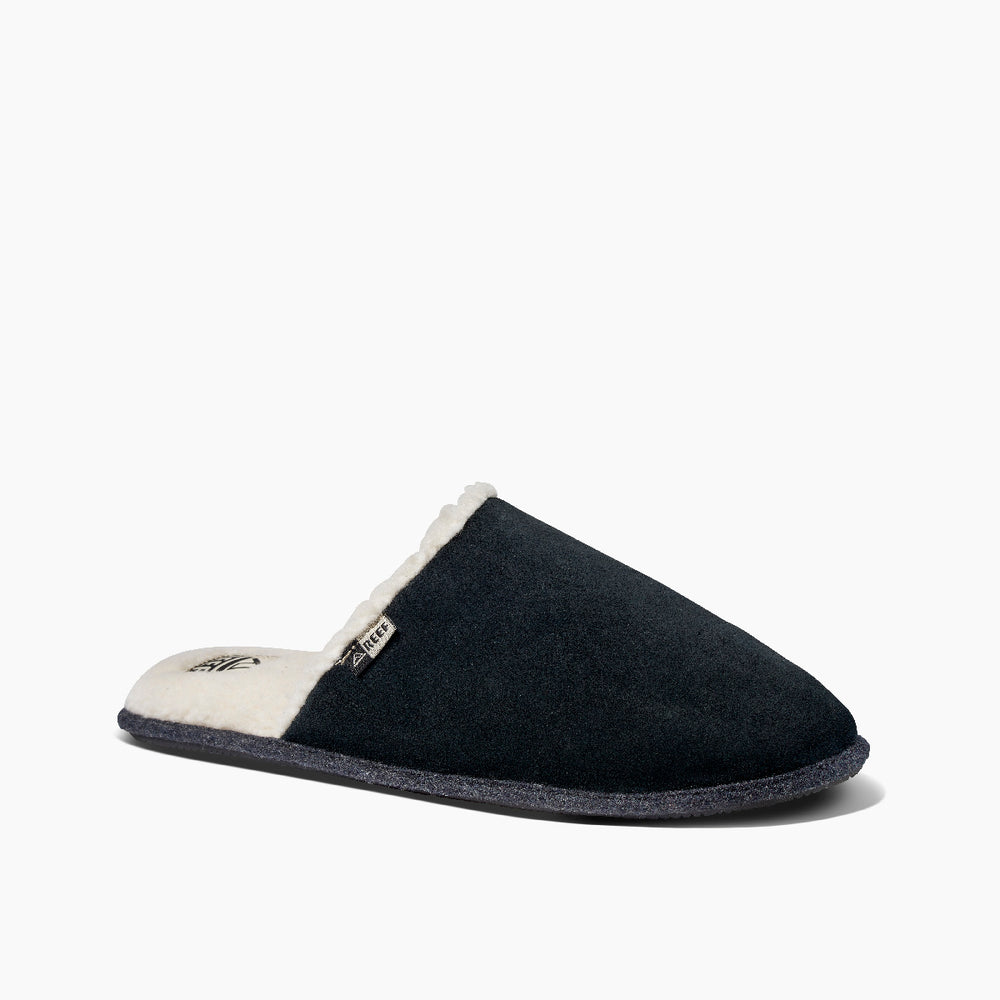 Reef Mens Glider Suede Faux Shearling Slippers| REEF? ID cKa8prls