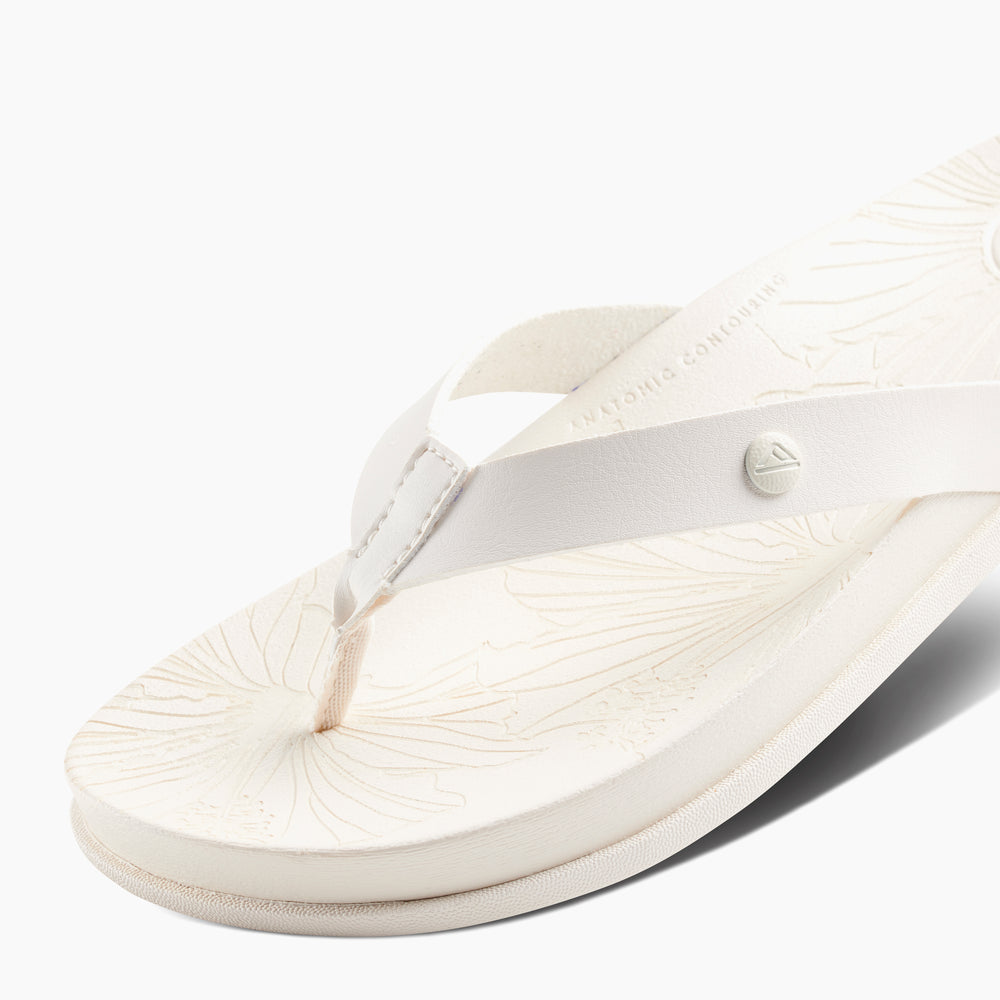 Reef Womens Cushion Porto Cruz Sandals in White ID cNEIrHwT
