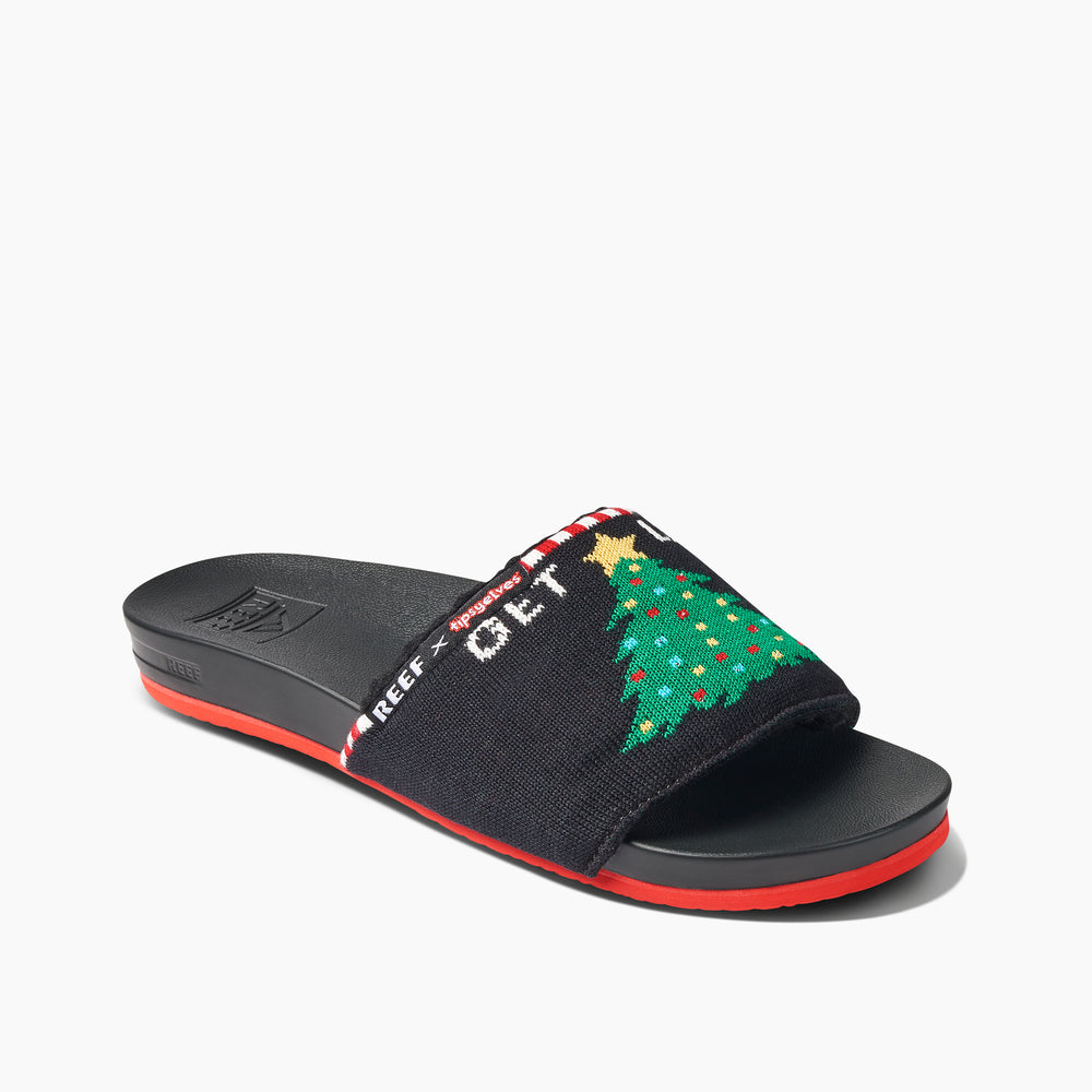 Reef Womens Scout X Tipsy Elves Slides (Get Lit) ID cwW0OUOb