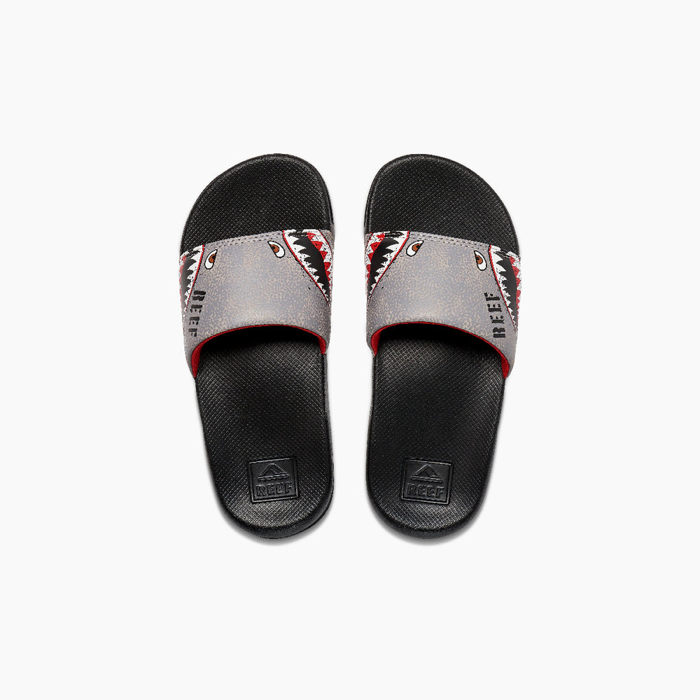 Reef Boys Slides Kids One Slide in Flying Sharks ID eSe9bW7H