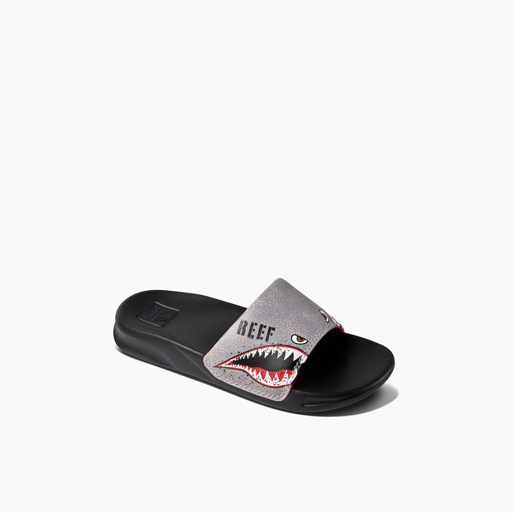 Reef Boys Slides Kids One Slide in Flying Sharks ID eSe9bW7H