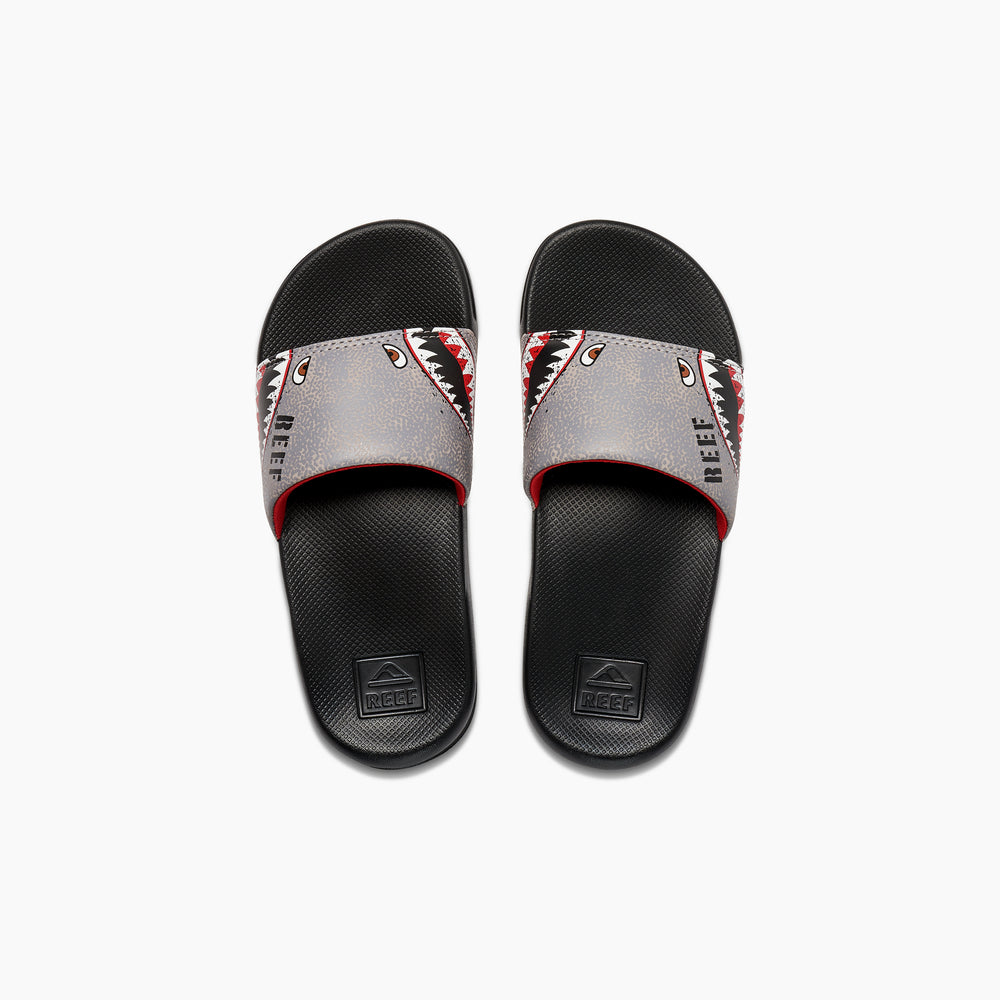 Reef Boys Slides Kids One Slide in Flying Sharks ID eSe9bW7H