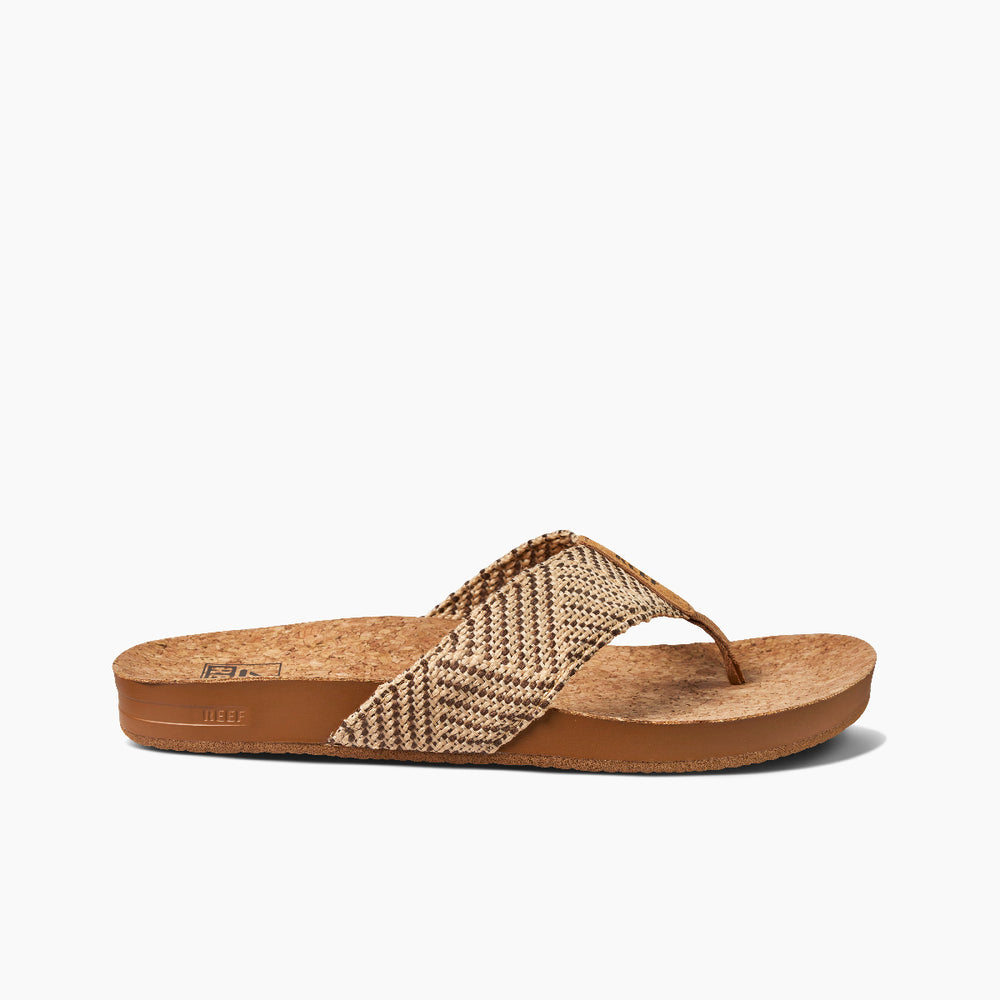 Reef Womens Reef Cushion Strand Sandals in Chocolate ID eiUXjEt4