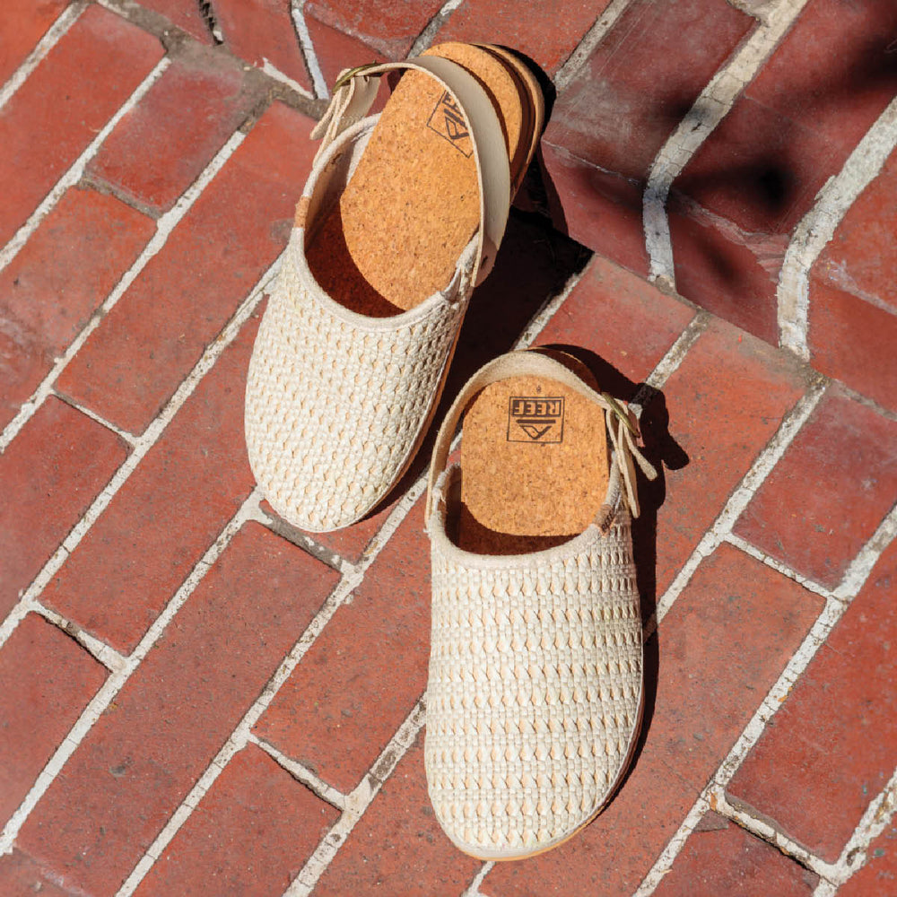 Reef Womens Cushion Sage Woven Sandals in Vintage ID gsQdN0IO