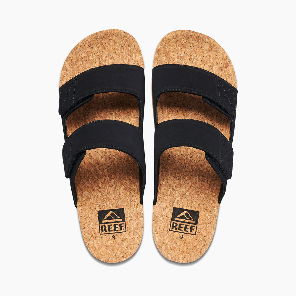Reef Mens Sandals Cushion Tradewind Cork In Black/Cork ID gv8aIpTm