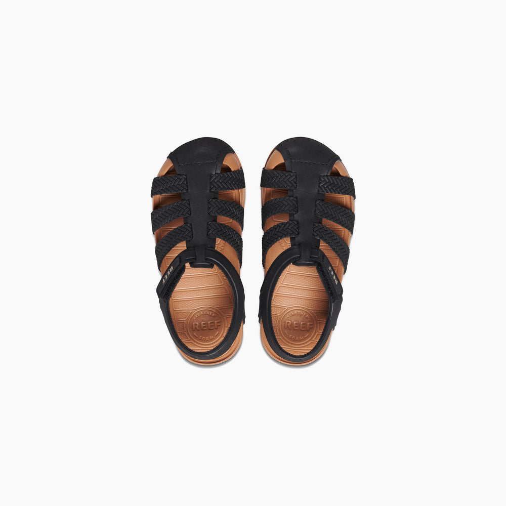 Reef Toddler Girls Water Beachy Shoes in Black/Tan ID hALwprkZ