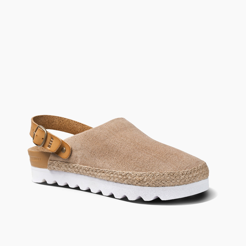 Reef Womens Reef Cushion Sage Slip-Ons in Natural ID iFoijZQE