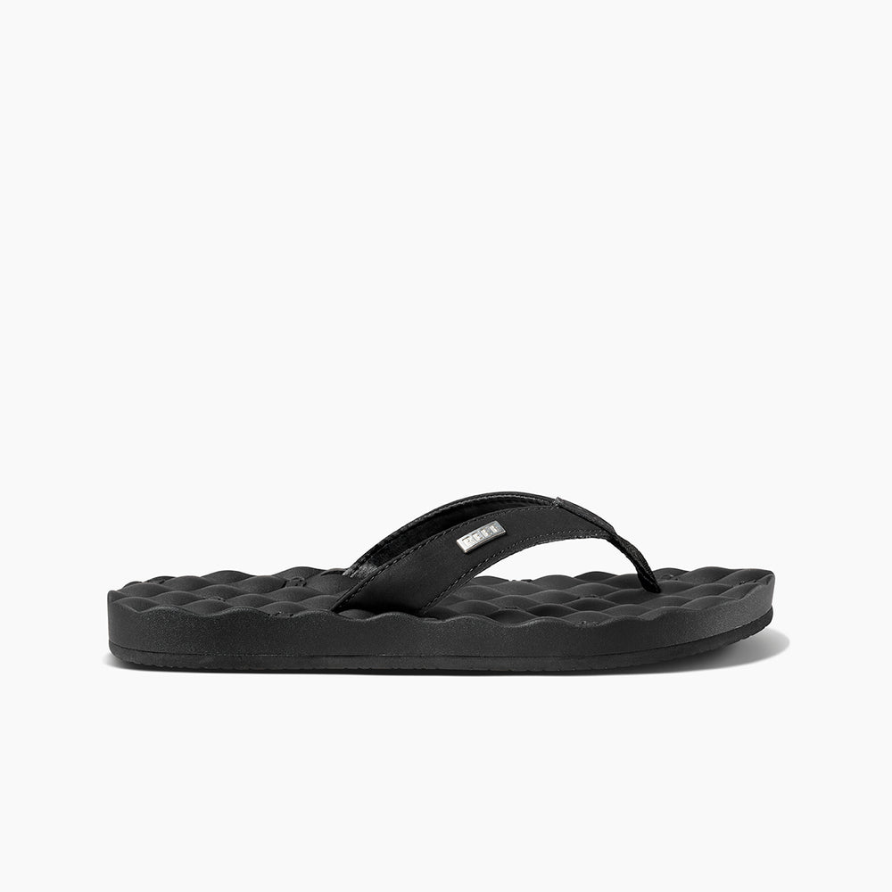 Reef Womens Reef Dreams Vegan Leather Sandals in Black/Black ID iM6UJQQe