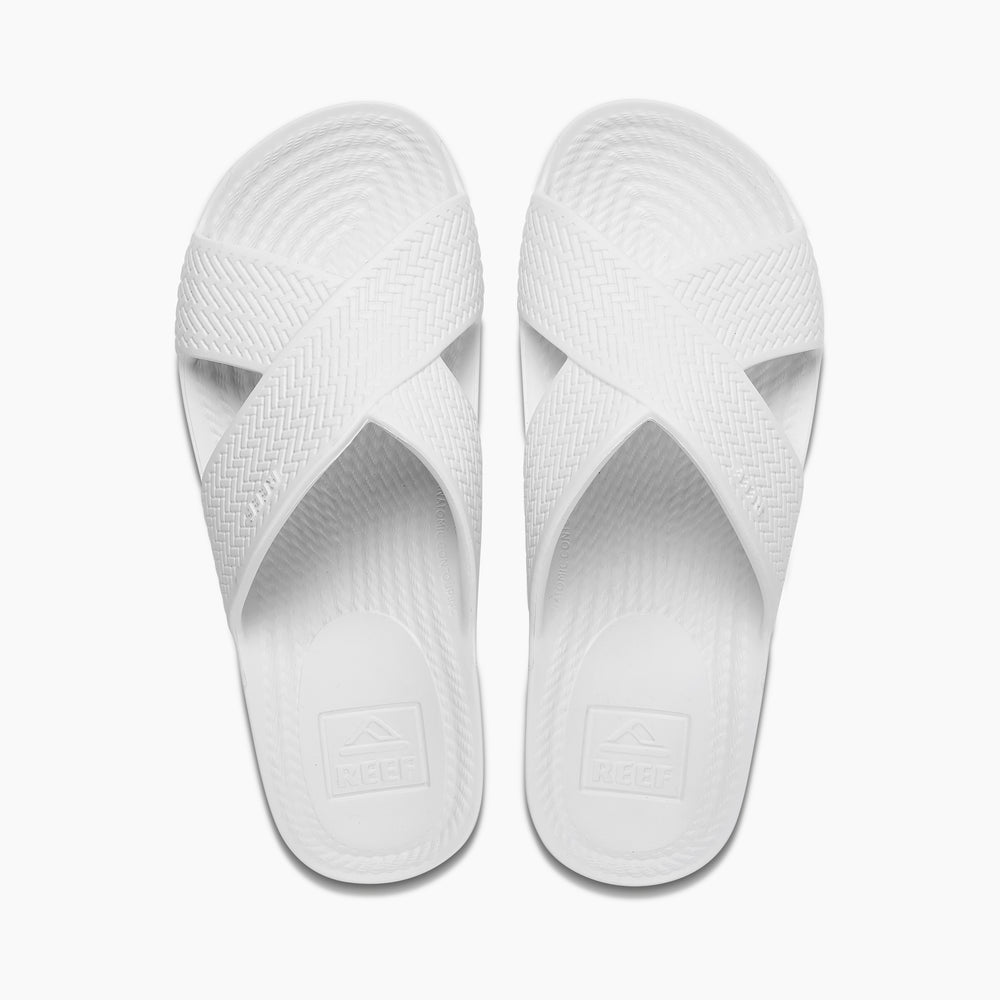 Reef Womens Water X Slide Slides in White ID jA9oAGQT