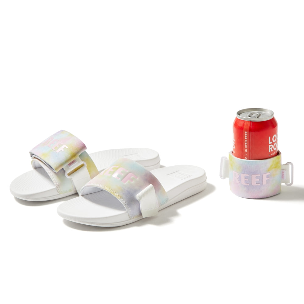 Reef Womens Boozie Slide Sandals (Watercolor) ID jVewUtBP