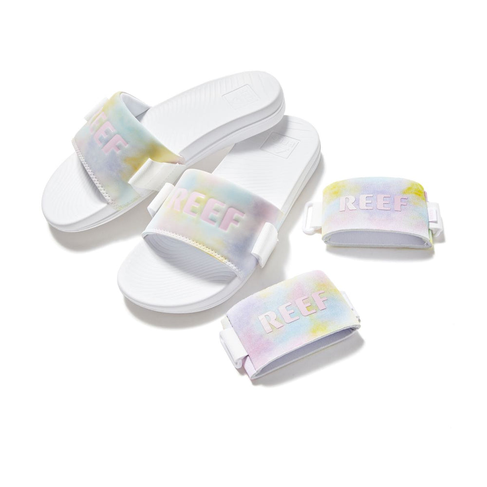 Reef Womens Boozie Slide Sandals (Watercolor) ID jVewUtBP