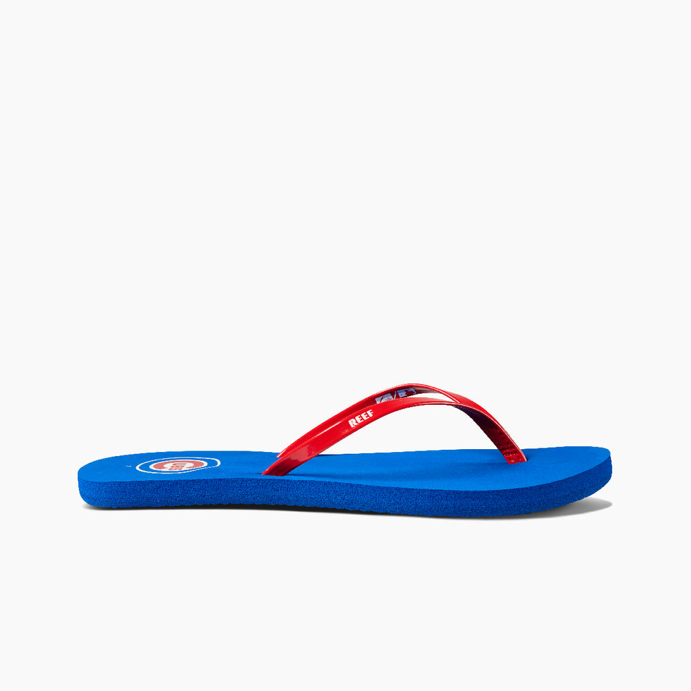 Reef Bliss x MLB Womens Baseball Flip Flops ID jYdfHx92