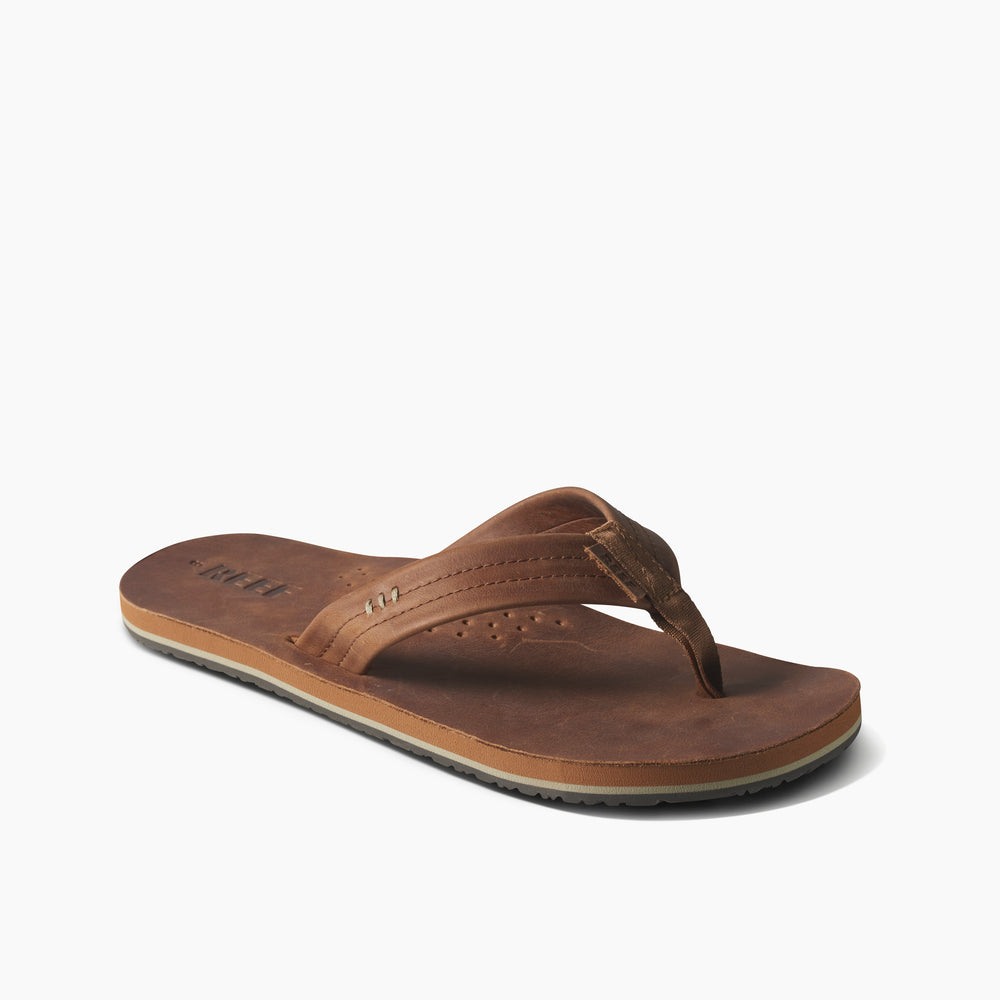 Reef Mens Draftsmen Leather Flip Flop Sandals ID k6gidBxJ