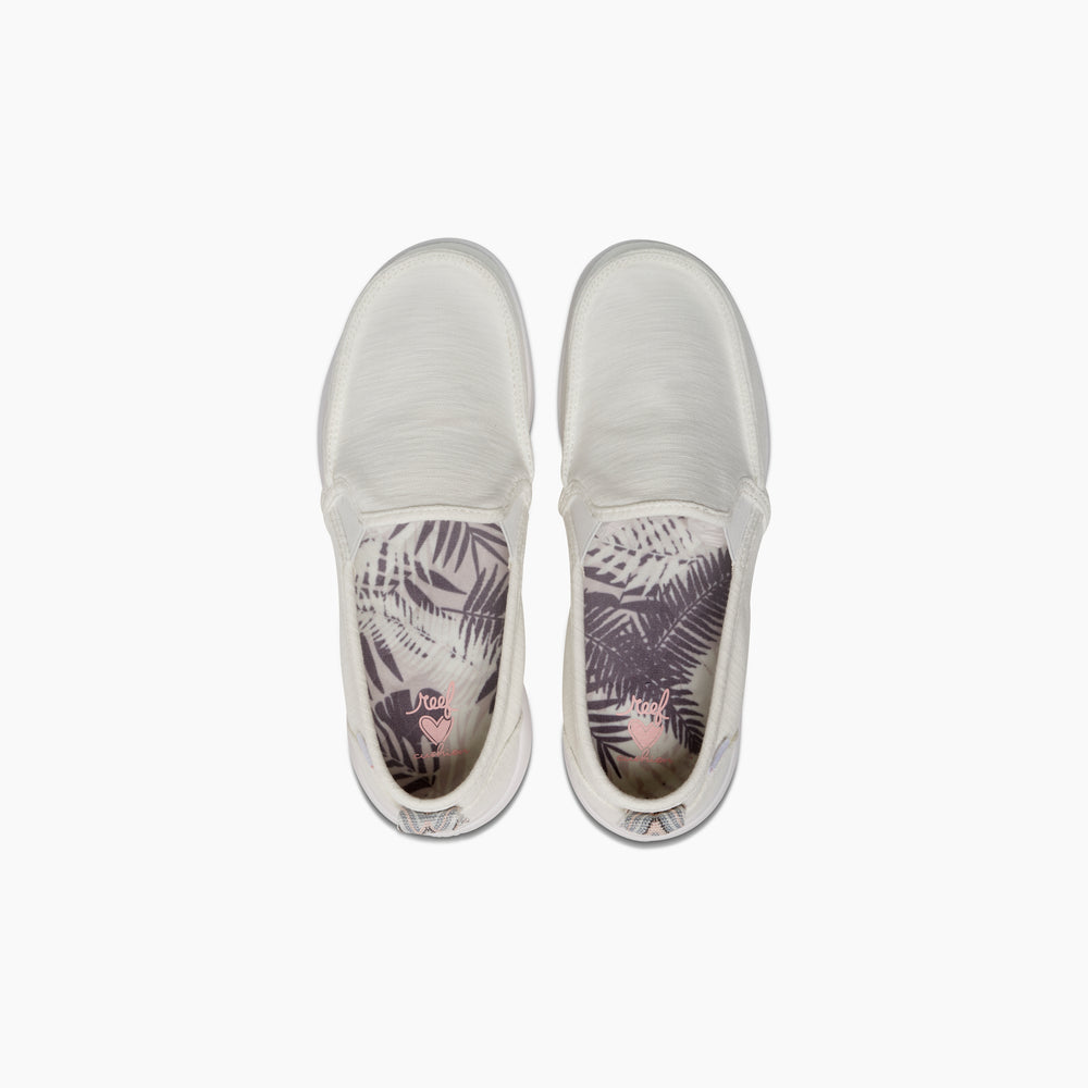 Reef Womens Cushion Coast Autumn Slip-Ons in Cloud ID kD6ZCf3B
