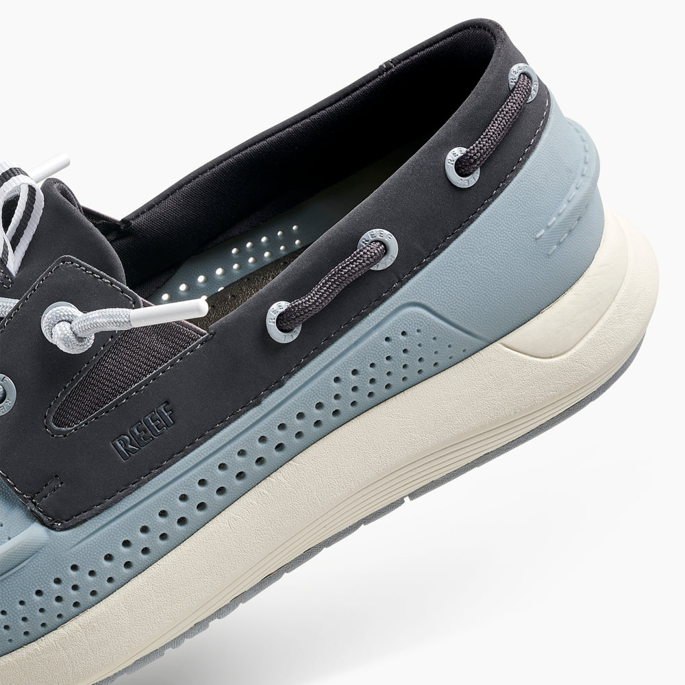 Reef Mens SWELLsole Skipper Shoes in Grey/Black ID kaJKKKNW