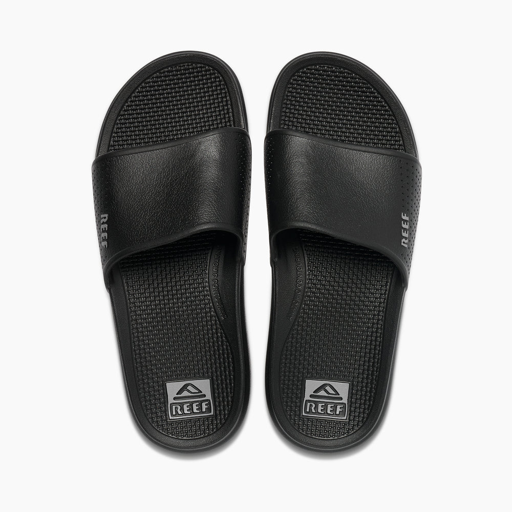 Reef Mens Sandals Oasis Slide In Black ID lxaql9H1
