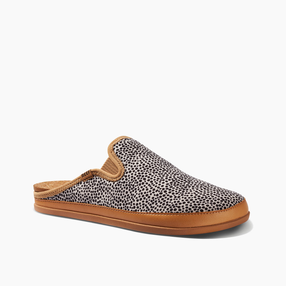 Reef Womens Cushion Homey Slides in Wild Tan ID mniNZ8Wa
