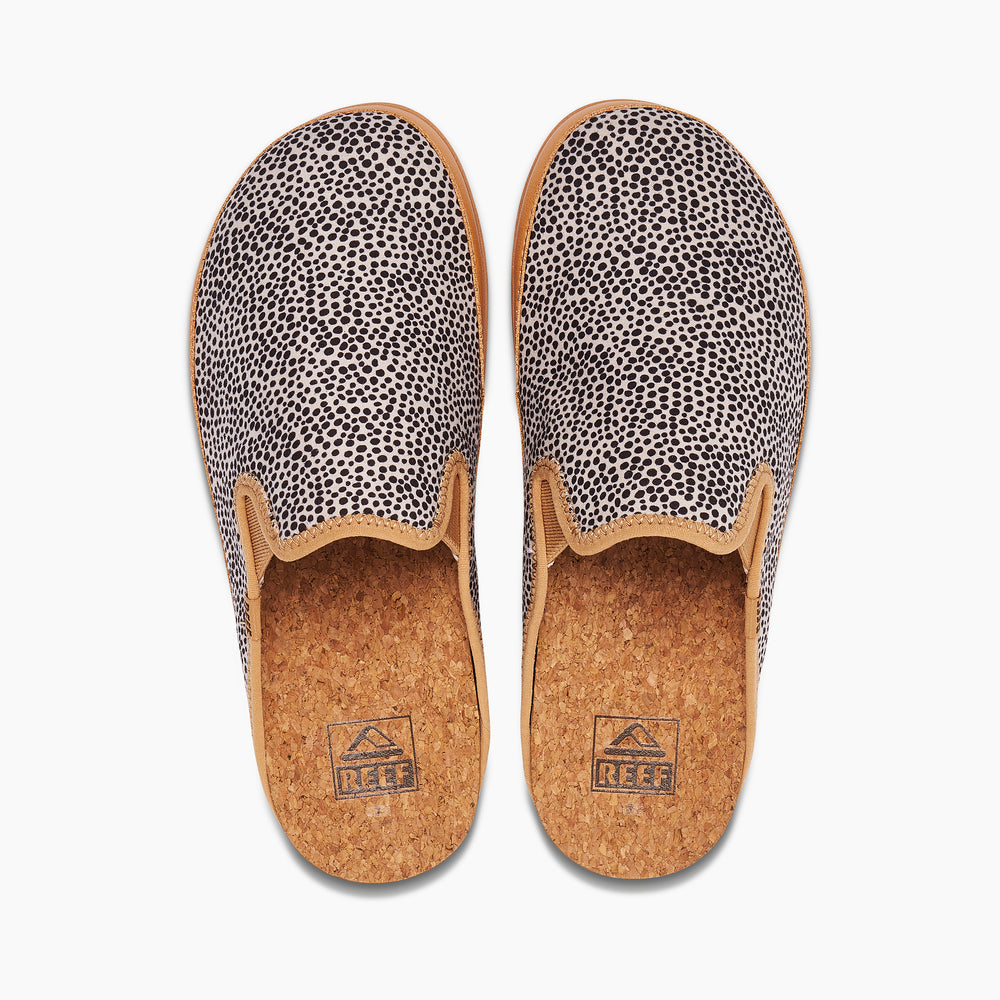 Reef Womens Cushion Homey Slides in Wild Tan ID mniNZ8Wa
