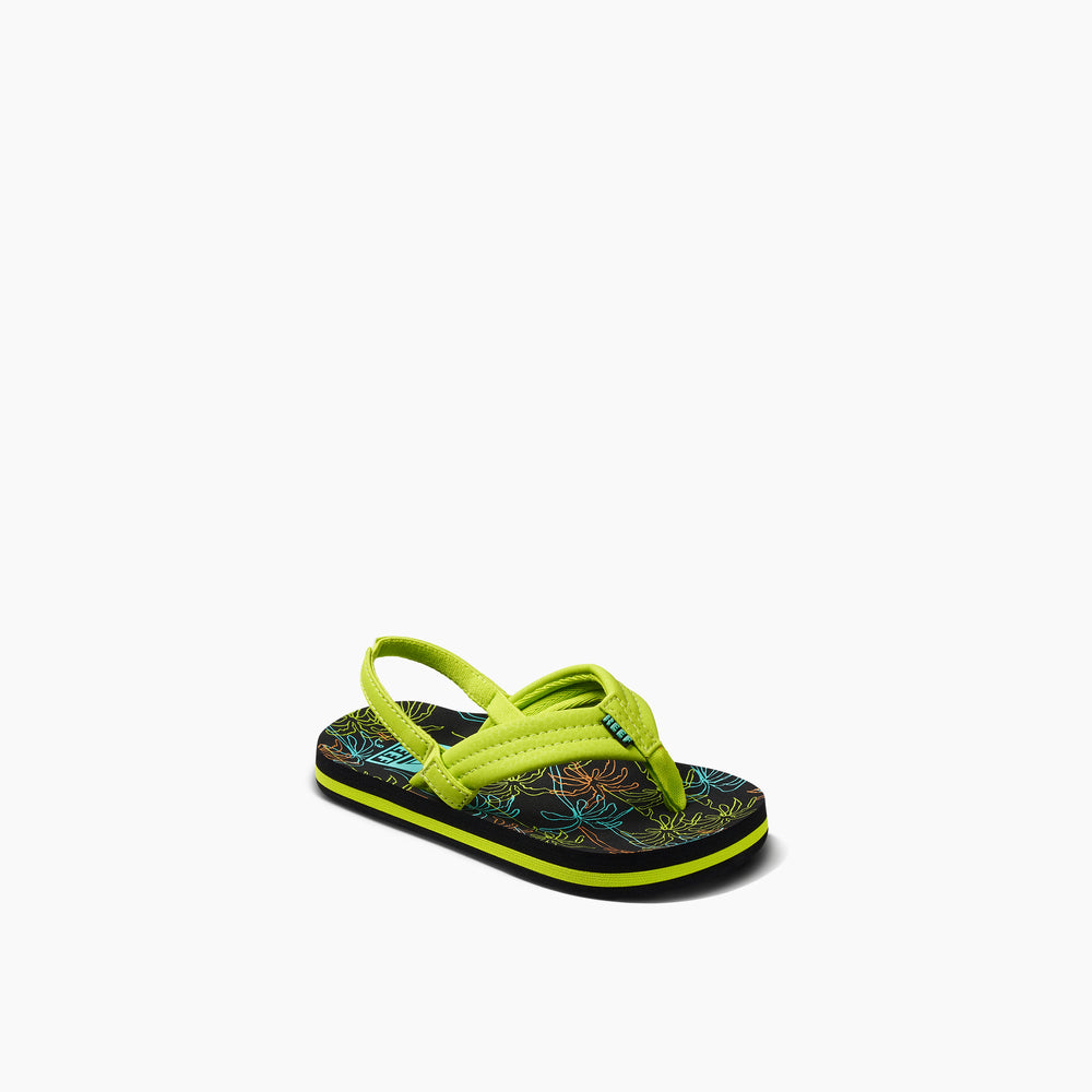 Reef Little Boys Ahi Sandals in Neon Palm ID nY9dJ7Wb