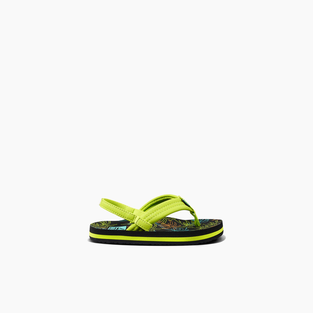 Reef Little Boys Ahi Sandals in Neon Palm ID nY9dJ7Wb