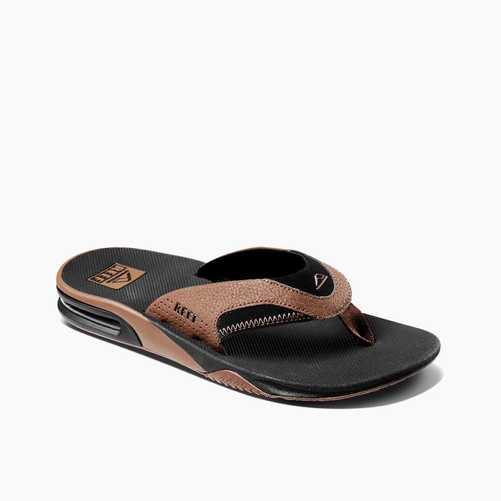 Reef Mens Fanning Flip Flops with Bottle Opener ID o9QB1OFK