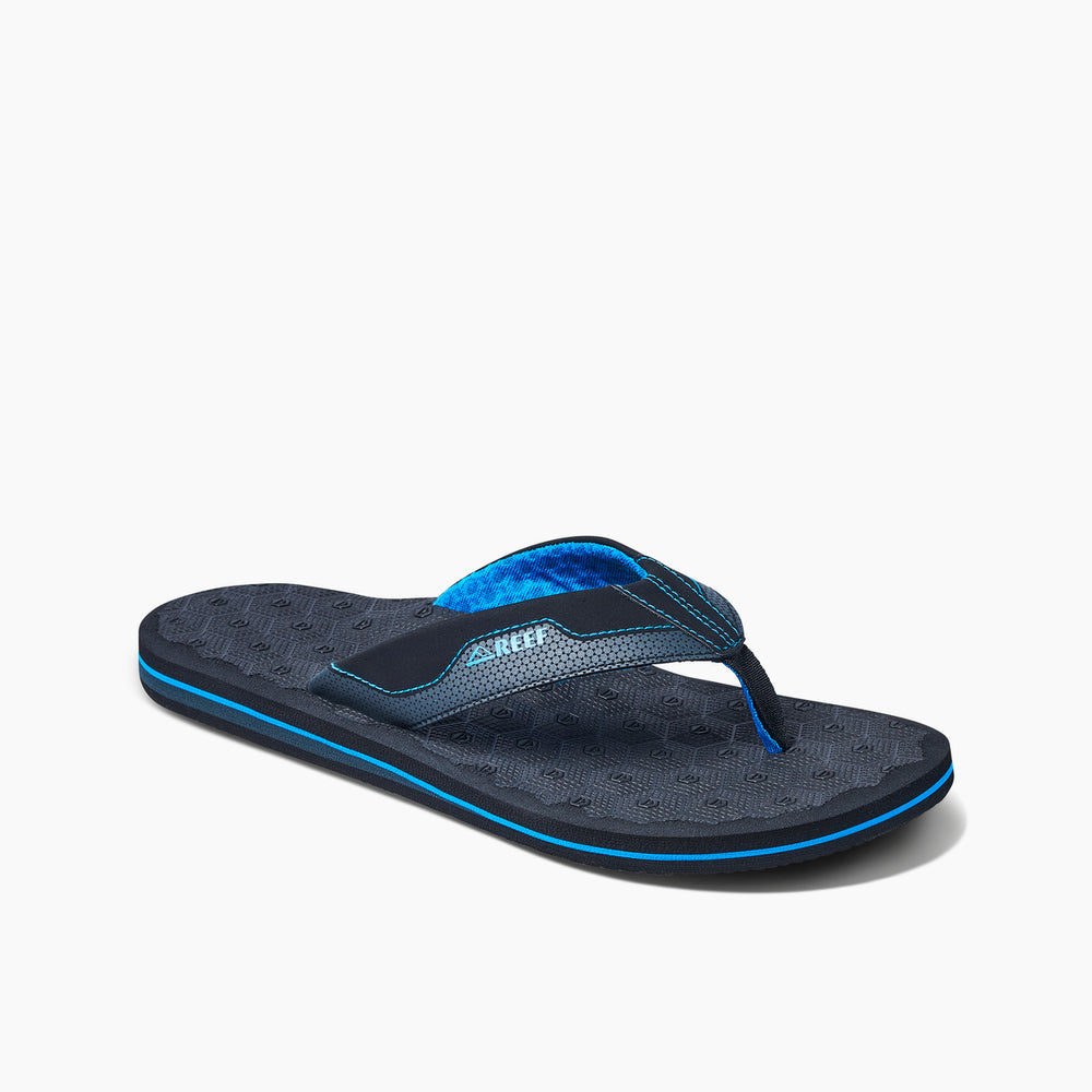 Reef Mens The Ripper Sandals (Black/Blue) ID qFoSpcrm